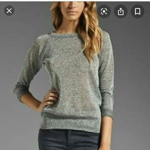 Bailey 44 ‘Cold Sweat’ Silver Sparkle Sweater M